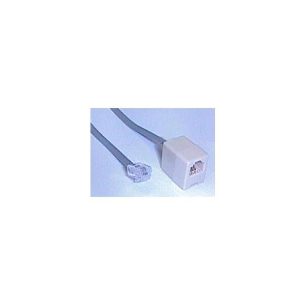 Rj11 Male To Female Phone Cord Extension Straight Cable - Iec L0540-50 Rj11 Male To Female Phone Cord Extension (600x600), Png Download