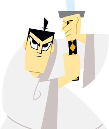 Samurai Jack Art 32x24 Print Poster (1600x412), Png Download