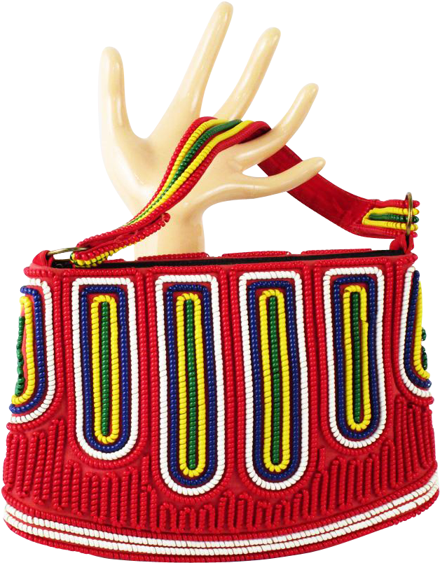 1950s Colorful Telephone Cord Purse Handbag - Circle (803x803), Png Download