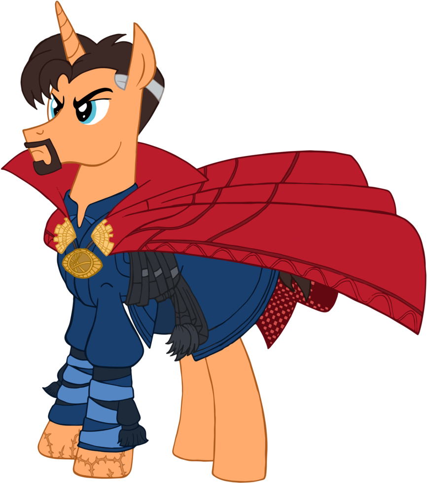 #1463400 - Artist - Edcom02, Artist - Jmkplover, Cloak, - Doctor Strange As An Mlp (1062x1024), Png Download