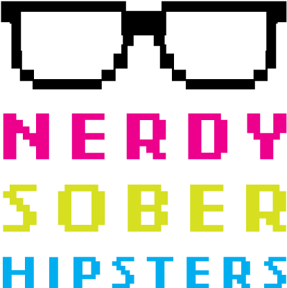 Views From A Sober Perspective - Computer Nerd Geek Gamer Pixelated Clear Lens Glasses (500x500), Png Download