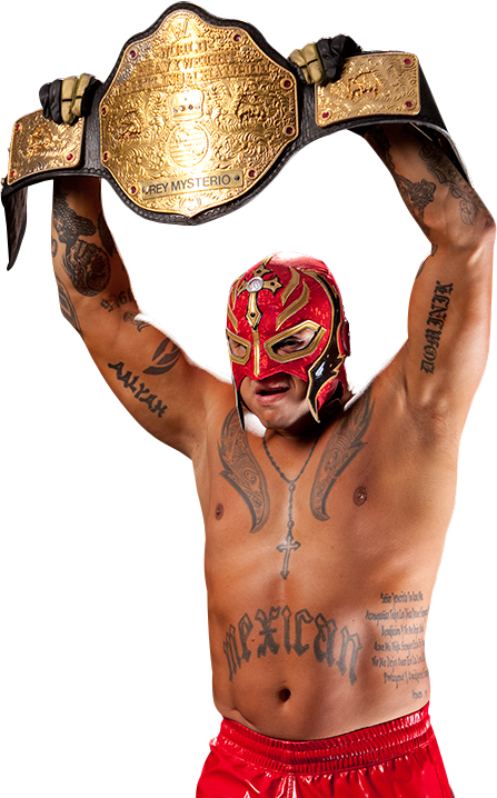 Rey Mysterio Renders By Hsn Desinger - Rey Mysterio World Heavyweight Championship Png (447x718), Png Download