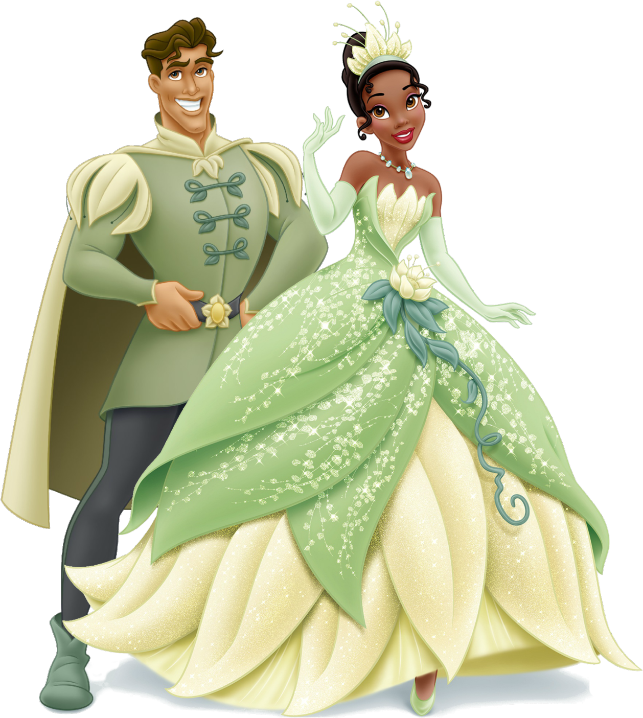 Artworks/png Artworks/png En Hd De Ariel & El Príncipe - Tiana And Naveen Png (1280x1425), Png Download