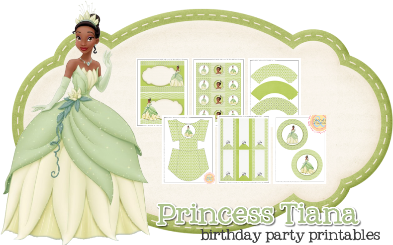 Princess Tiana Party Set - Princess And The Frog - Tiana (800x500), Png Download