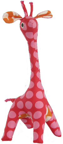 Upcycled Baby Giraffe - Giraffe Stuffed Animal (480x480), Png Download