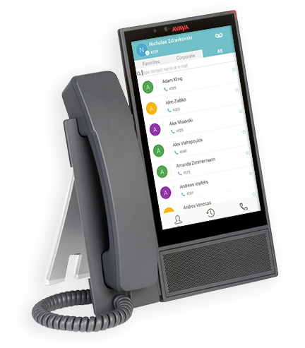 Avaya Vantage Phone Skype For Business (602x500), Png Download