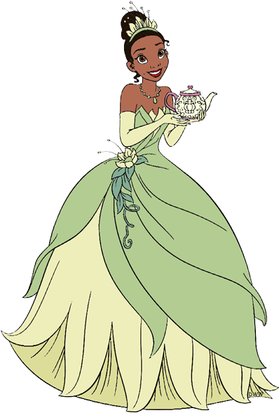 Tiana Holding A Teapot - The Princess And The Frog (404x593), Png Download