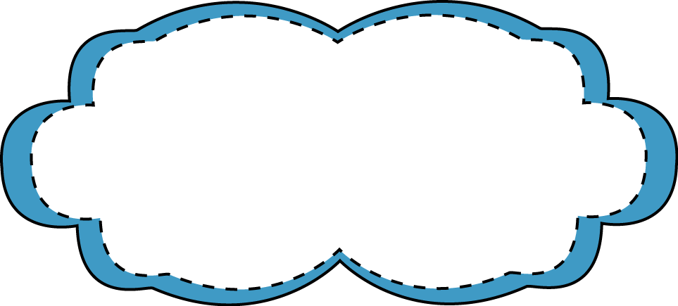 Blue Stitched Frame - Clip Art (963x435), Png Download