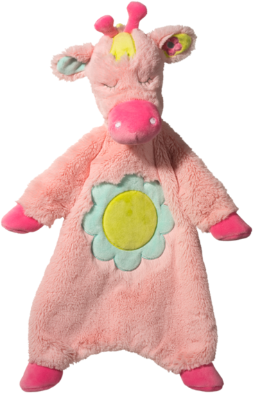 Little Giraffe Sshlumpie Flat Plush - Douglas 1474 Pink Giraffe Sshlumpie (600x600), Png Download