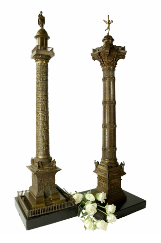 Vendome Column And July Column, Paris - Column (332x500), Png Download