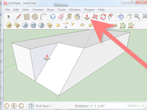 Image Titled Create A Mitered Angle Using The Protractor - Google Sketchup (560x420), Png Download