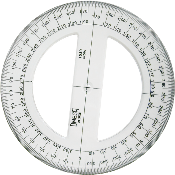 Download Protractor Circular - Circular Protractor - Full Size PNG ...