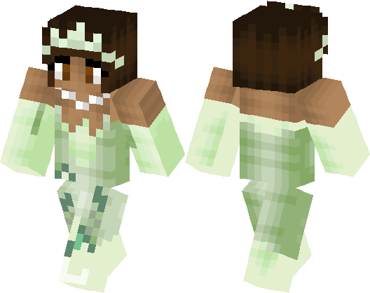 Tiana From - Frog Minecraft Skin (528x418), Png Download
