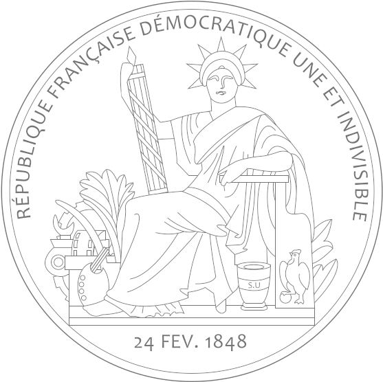 Flag Details Of The World Quiz - Sceau De La République Française (600x600), Png Download