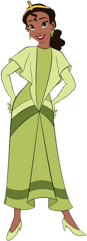 Tiana Wearing A Tiara - The Princess And The Frog (287x790), Png Download