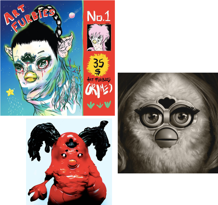 Furby Living, Where Furbies Are Pop Stars - Grimes Art Angels Vinyl Record (800x800), Png Download