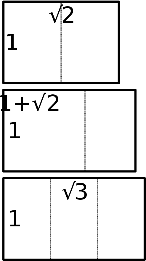 This Image Rendered As Png In Other Widths - Root 3 Rectangle (500x895), Png Download