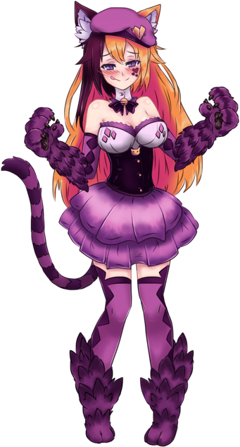 Eristia The Cheshire Cat By Gabrilux-daex8ua - Cheshire Cat Girl (400x648), Png Download