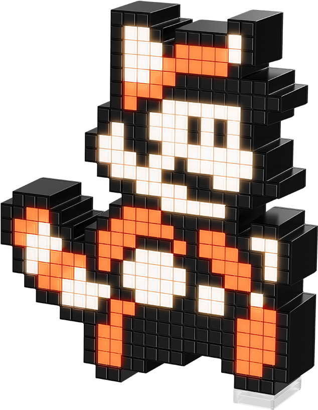 Pdp Pixel Pals - Pdp Pixel Pals - Nintendo - Raccoon Mario (800x1029), Png Download