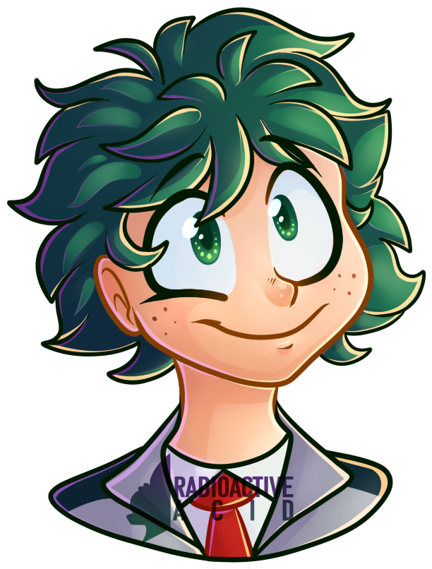 Deku - Cartoon (747x818), Png Download