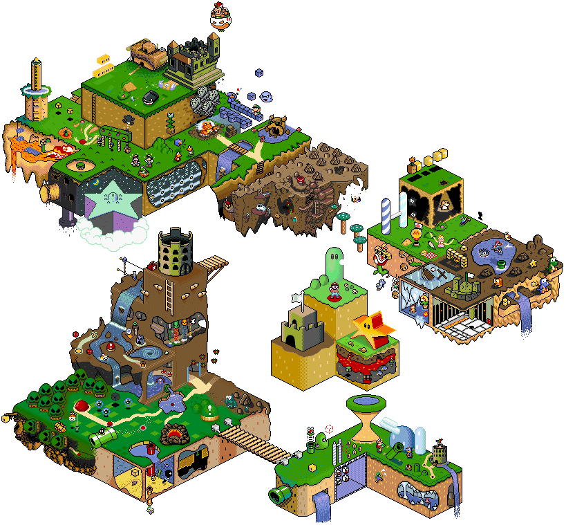 File - Iso2 - Luigi And Mario Pixel Art (819x759), Png Download