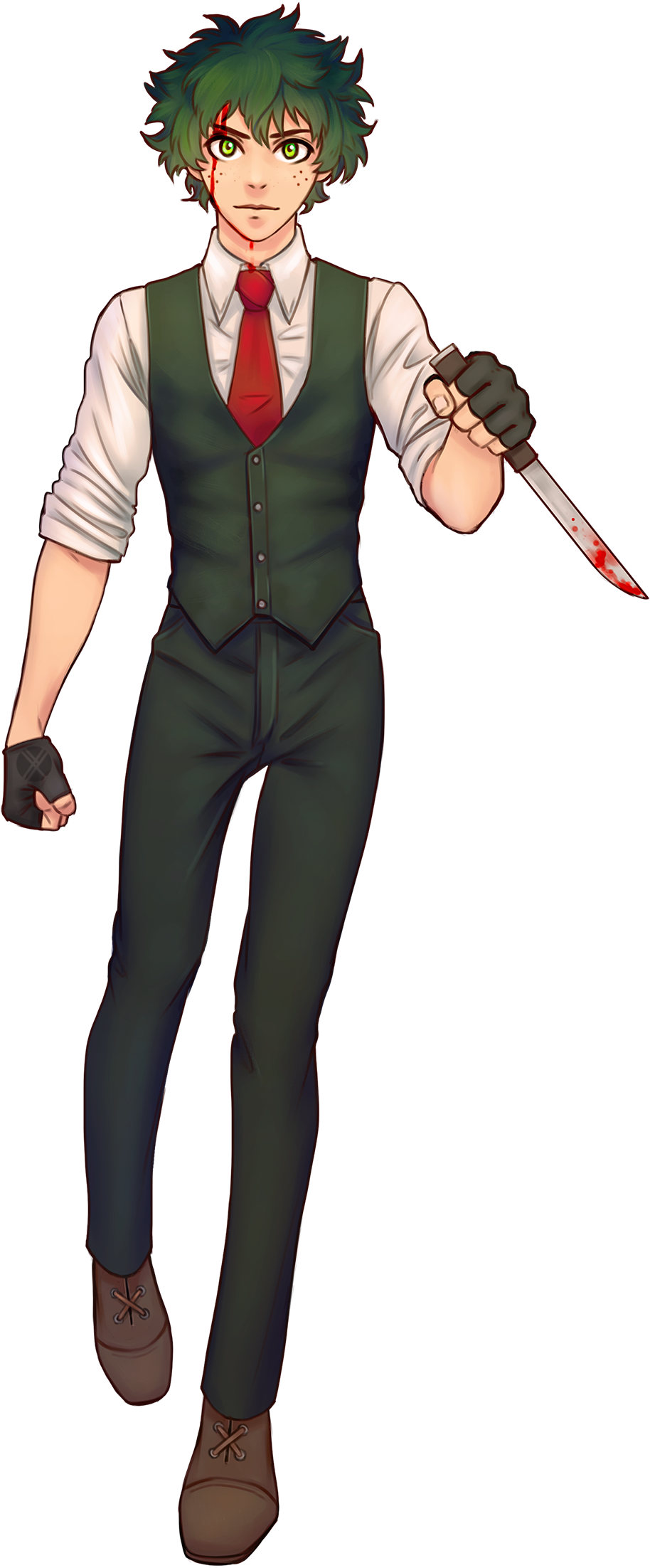 Villain Deku - My Hero Academia (1200x2258), Png Download