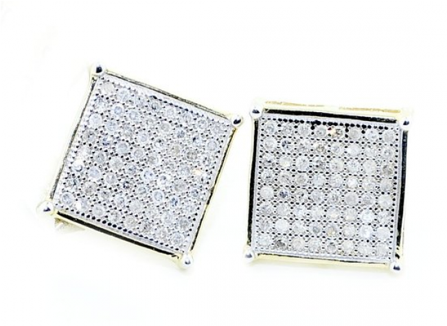 Zoom - Square Earring Transparent (650x650), Png Download