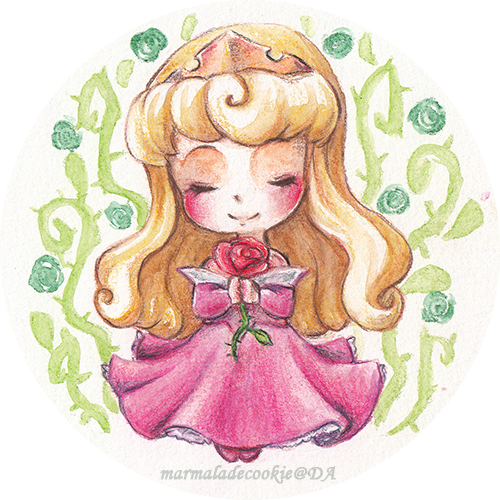 Sleeping Beauty By Marmaladecookie On Deviantart - Drawing (500x500), Png Download