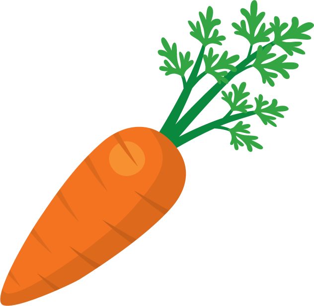Carrot Clipart - Transparent Background Carrot Clipart (632x617), Png Download