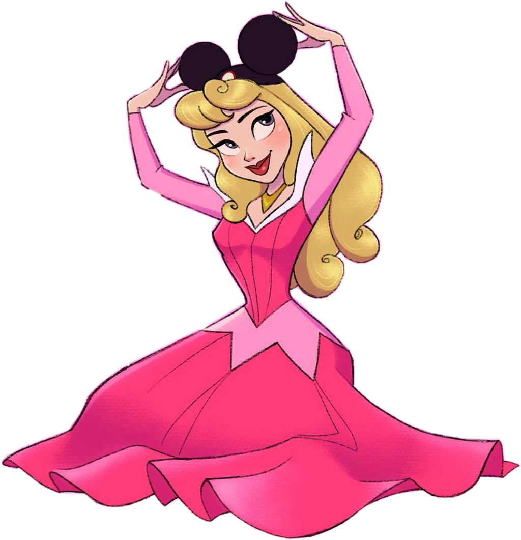 Drawing Walkthrough Sleeping Beauty - Sleeping Beauty Drawing Cute (1024x1061), Png Download