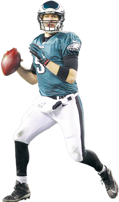 Philadelphia Eagles Logo Png Transparent - Philadelphia Eagles Nick Foles Png (393x650), Png Download