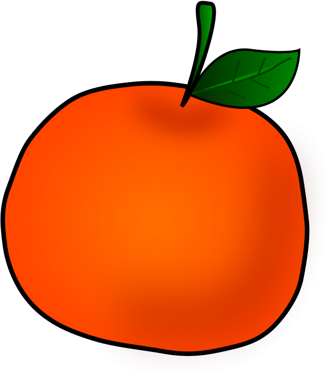 Carrot Clipart Little - Clip Art Orange Fruit (800x800), Png Download