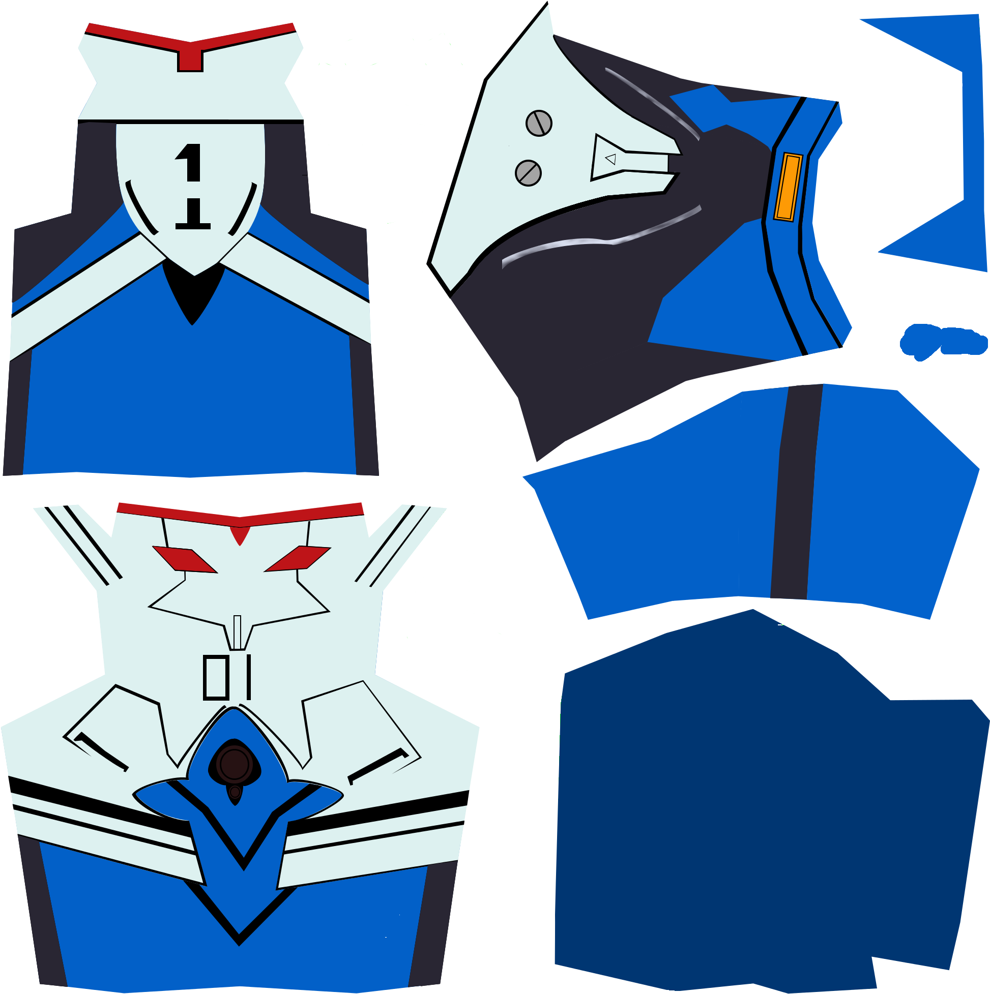 Costume Link - Http - //i - Imgur - Com/jizcdol - Aottg Crimson Blade Skin (2000x2000), Png Download