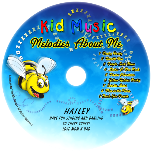 Melodies About Me Personalized Kids Music Cd - Melodies About Me (500x500), Png Download