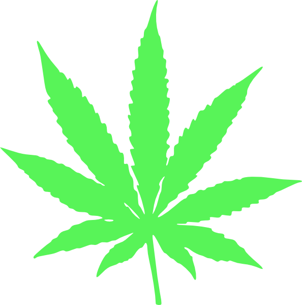 How To Set Use Green Hemp Leaf Clipart (594x599), Png Download