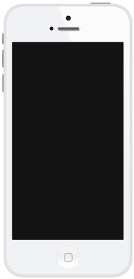 Portrait White Iphone - Iphone White Transparent (400x400), Png Download