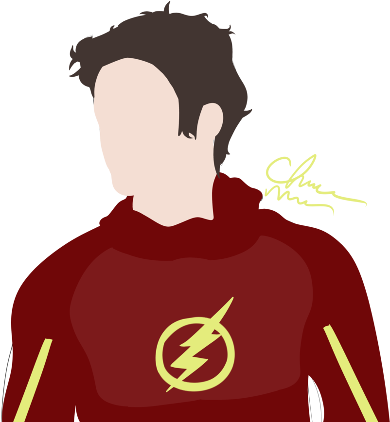 Barry Allen Colored By Christianmccabeart - Barry Allen Art (894x894), Png Download