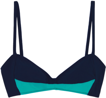 Yanelis Bikini Top Midnight Bali - Blue (480x480), Png Download
