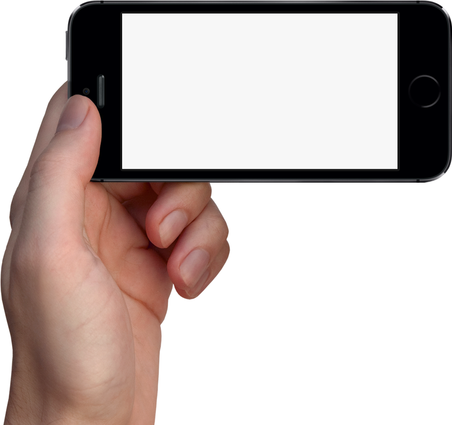 Parent Directory - Iphone Hand Horizontal Png (1036x848), Png Download