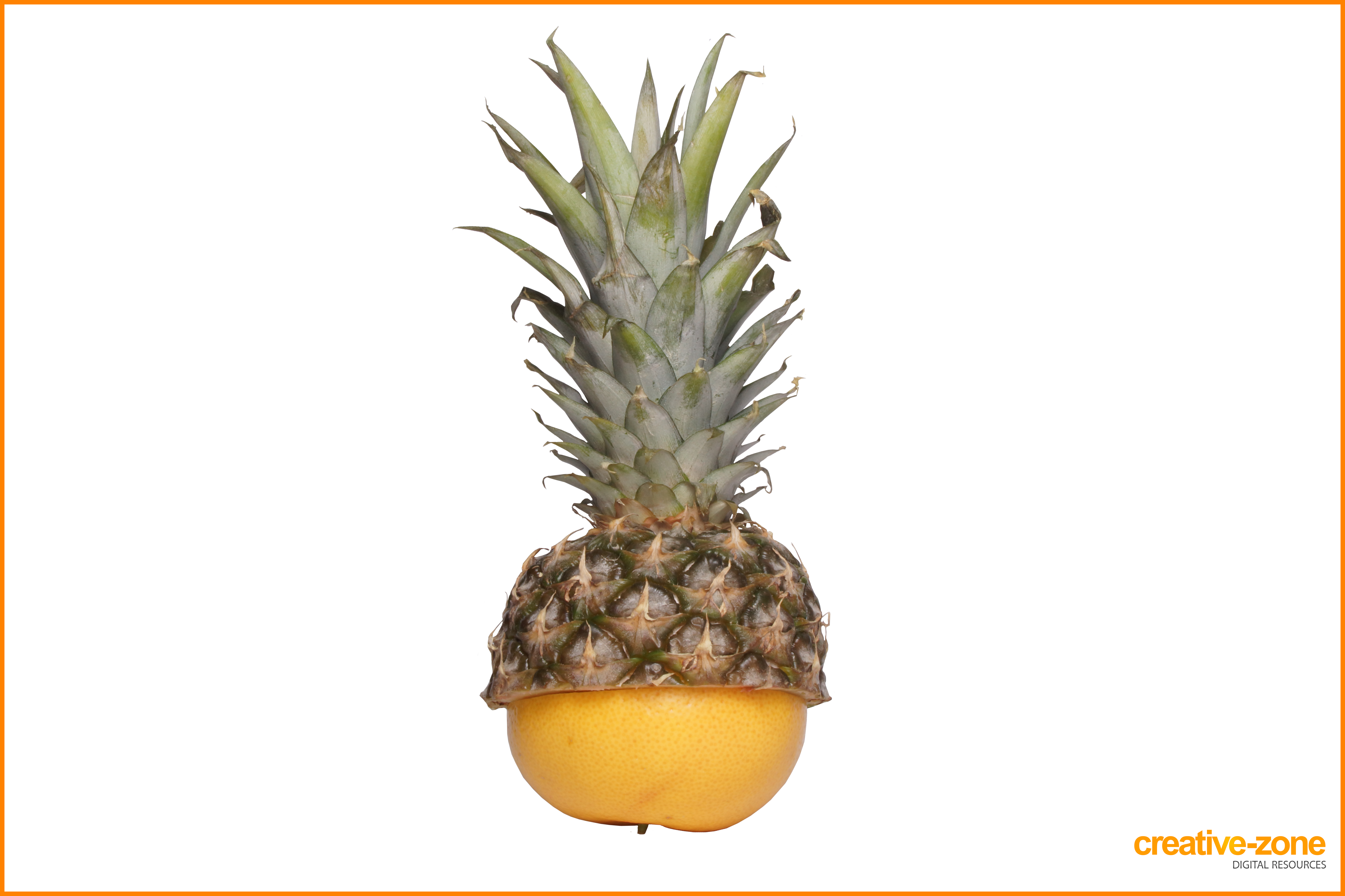 Pineapple And Grapefruit Transparent - Pineapple (6030x4020), Png Download