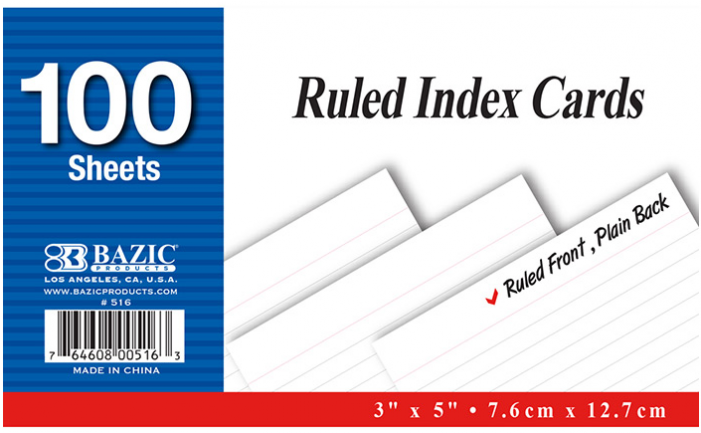 Spiral Bound Index Cards (700x700), Png Download