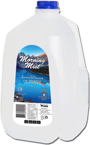 Morning Mist Distilled Water - Plastic Bottle (300x600), Png Download