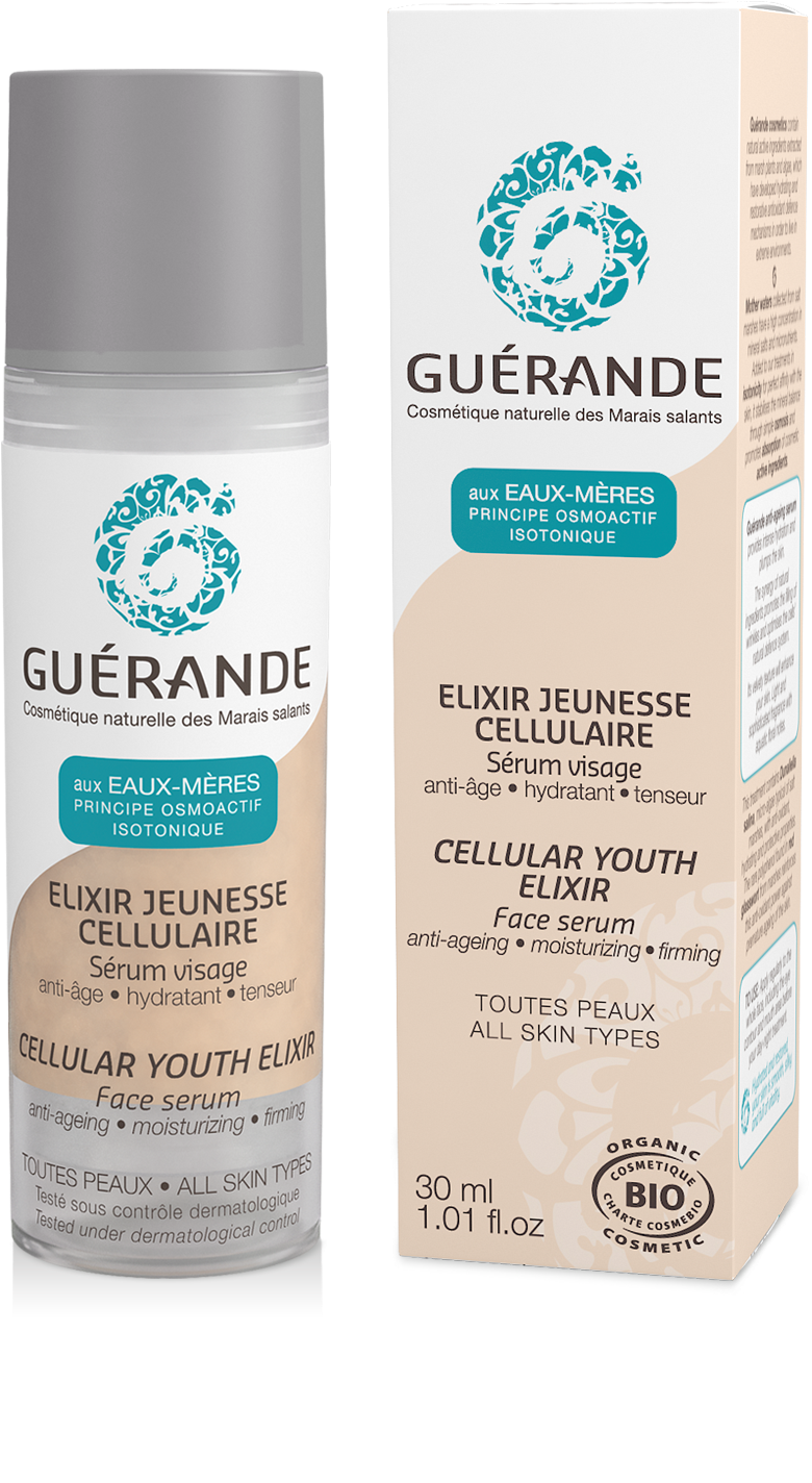 Facial Water Mist With Alpine Plants - Guerande Elixir Jeunesse Cellulaire Sérum Visage Hydratant (1800x1800), Png Download