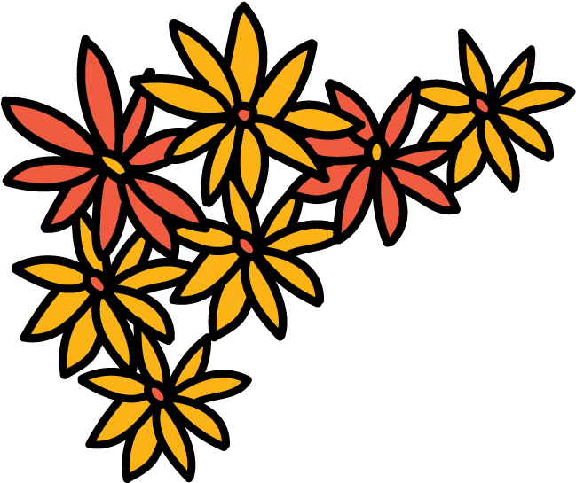 28 Collection Of Day Of The Dead Flowers Clipart - Day Of The Dead Flowers Clipart (649x559), Png Download