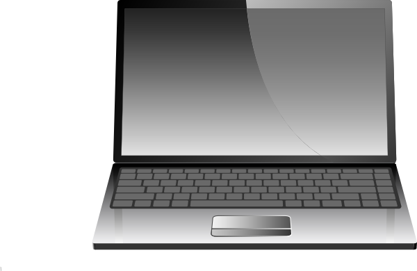 Computer Laptop Or Notebook Clip Art (600x390), Png Download