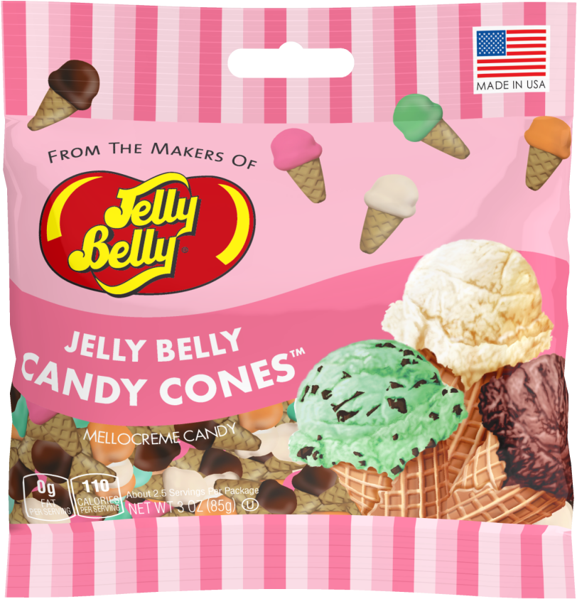 Jelly Belly Candy Cones (1200x1200), Png Download
