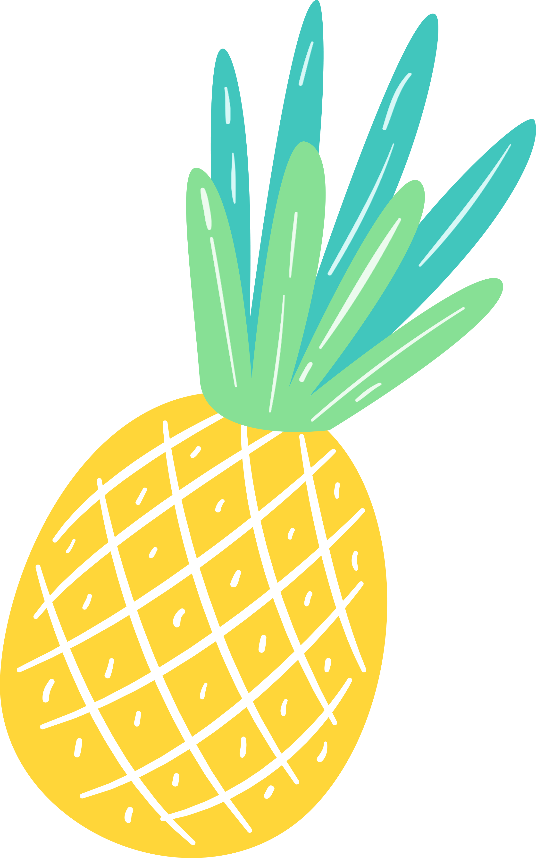 Summer Clipart Pineapple (2208x3532), Png Download