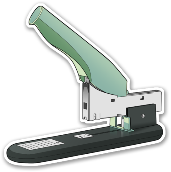 Heavydutystaplerborder - Portable Network Graphics (1000x563), Png Download