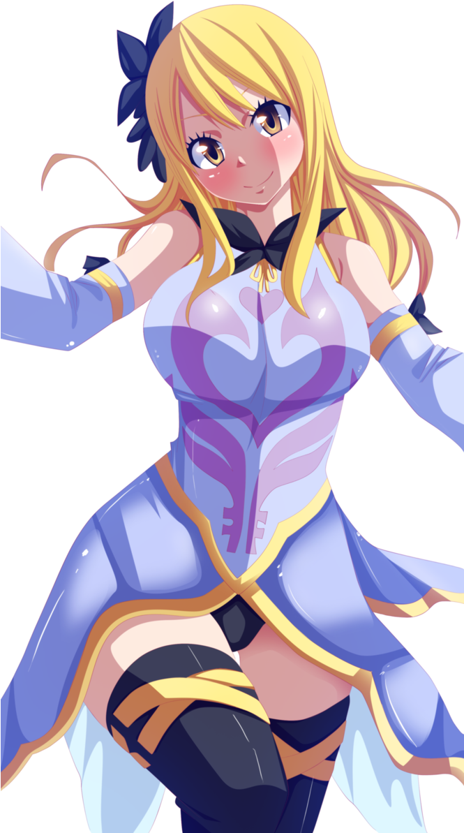 Anime,fairy Tail,lucy Heartfilia,sandbox - Lucy And Erza Fusion (664x1204), Png Download