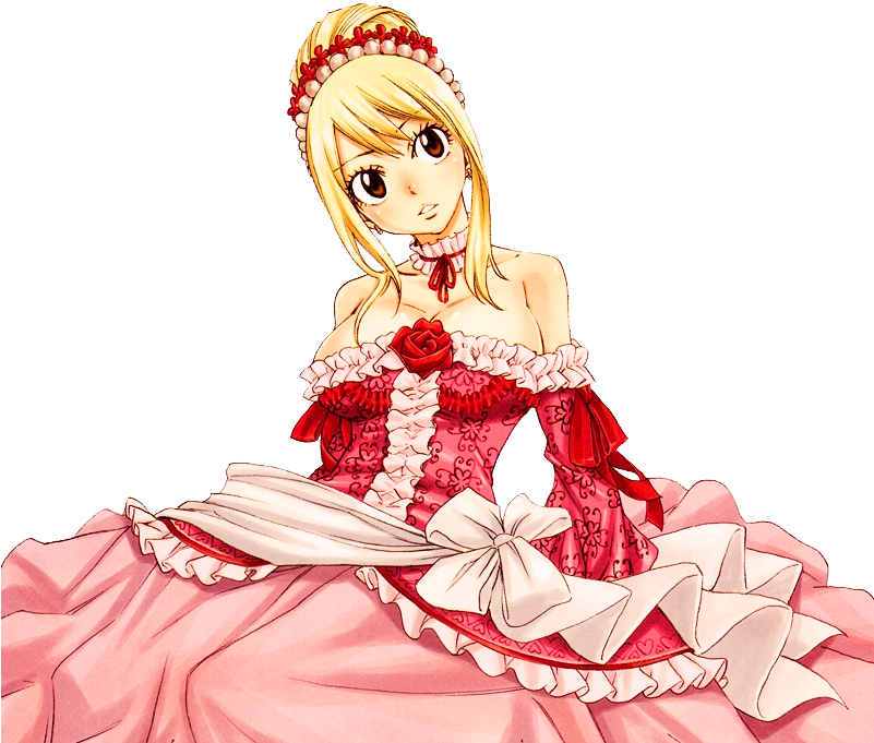 Lucy Heartfilia Ball Gown (800x716), Png Download